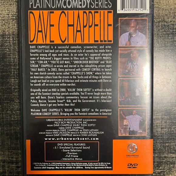 Dave Chappelle Platinum Comedy Series DVD 2003 - Picture 2 of 3
